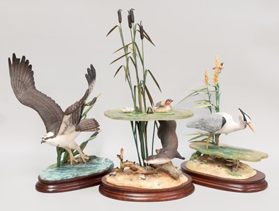 Lot 282 - Border Fine Arts Wildlife Models, comprising: '...