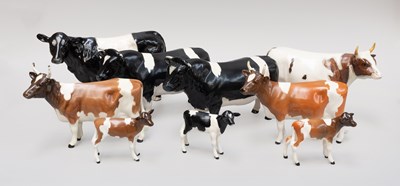 Lot 319 - Beswick Cattle, comprising two Friesian Bulls...