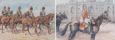 Lot 1157 - Richard Simkin (1850-1926) 11th Hussars Signed,...