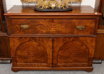 Lot 1323 - A 19th Century Inlaid Walnut Secretaire Chest,...
