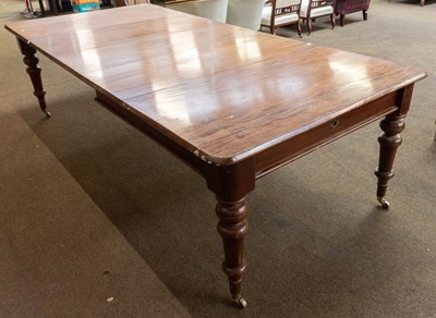 Lot 1254 - A Victorian Mahogany Wind-Out Dining Table,...