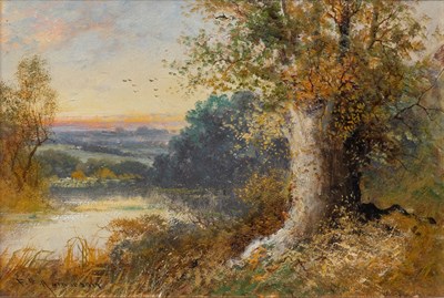 Lot 1071 - F E Harrison (19th Century) "Thames Valley"...