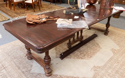 Lot 1346 - A Mahogany Extending Dining Table, with three...