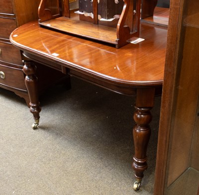 Lot 1226 - William IV Mahogany Wind Out Dining Table,...