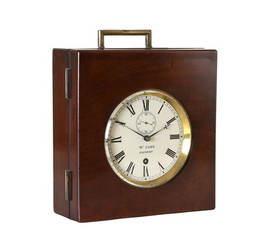 Lot 254 - An Unusual Mahogany Cased Timepiece, McCabe,...