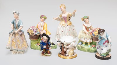 Lot 297 - A Pair of King Street Derby Porcelain Figures,...