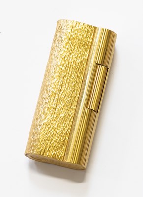 Lot 151 - A Plated Dunhill Lighter, in fitted Dunhill box