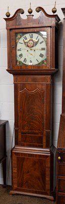 Lot 1271 - A Mahogany Eight Day Painted Dial Longcase...