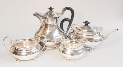 Lot 66 - A Four-Piece George VI Silver Tea-Service, by...