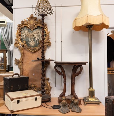 Lot 1378 - A Reproduction Gilt Mirror Frame, surmounted...