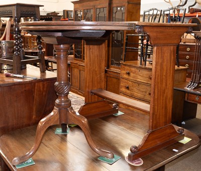 Lot 1244 - A George III Mahogany Fold Over Card Table,...