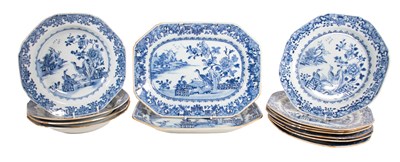 Lot 34 - A Chinese Porcelain Dinner Service, Qianlong,...