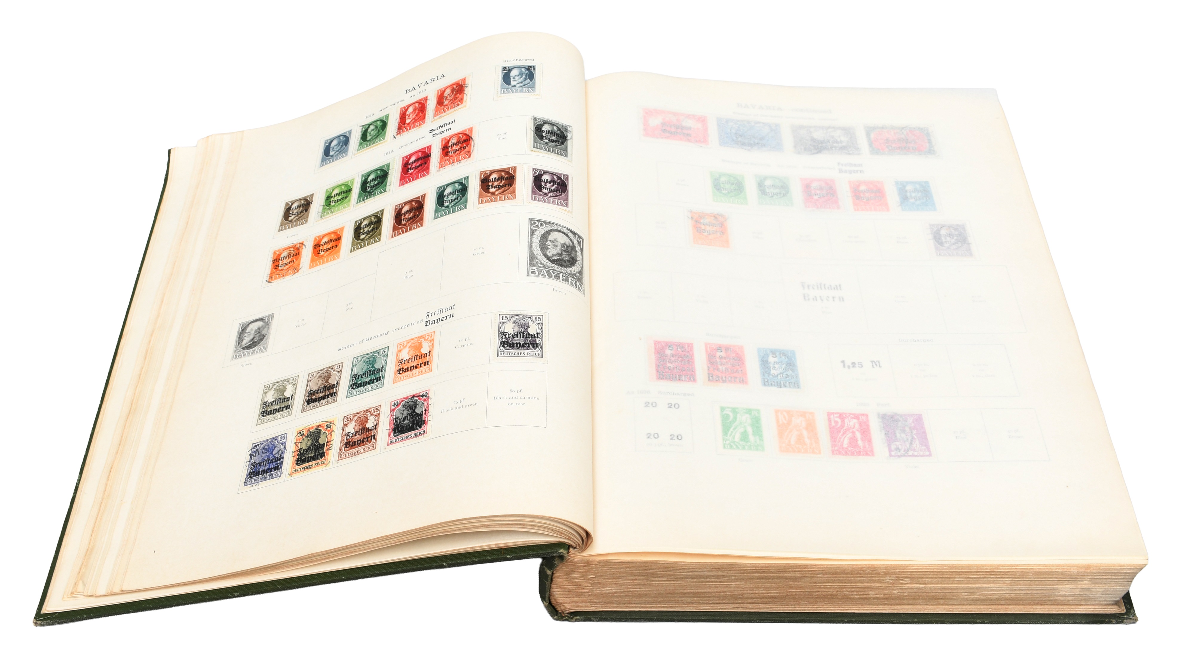 Lot 25 - Stamp Collection in a green 'Ideal Postage