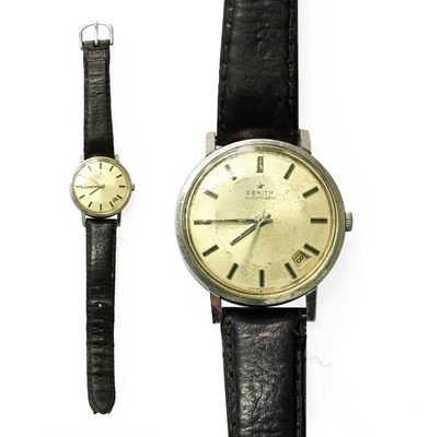 Lot 155 - A Stainless Steel Automatic Zenith Wristwatch