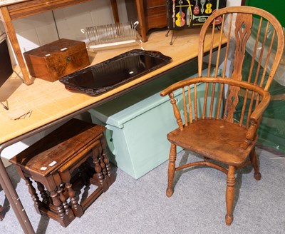 Lot 1382 - A Small Group of Furniture, comprising a 19th...