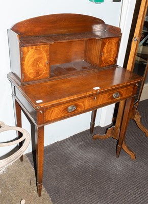 Lot 1297 - An Edwardian Inlaid Mahogany Writing Table,...