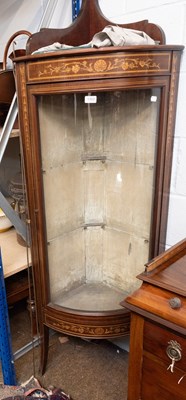 Lot 1302 - An Edwardian Inlaid Mahogany Bow-Fronted...