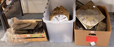 Lot 372 - Clock Parts (three boxes)