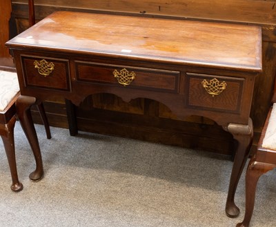 Lot 1347 - An 18th Century Inlaid Oak Lowboy, with...