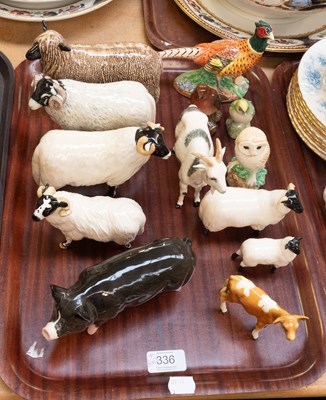 Lot 336 - Beswick Animals, including Guernsey Calf,...