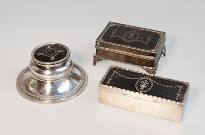 Lot 89 - Three Silver and Tortoiseshell Items,...