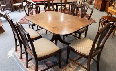 Lot 1333 - A Regency Mahogany Pedestal Breakfast Table,...