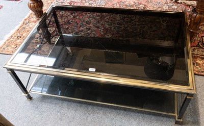 Lot 1362 - A 20th Century Brass and Black-Painted Metal...