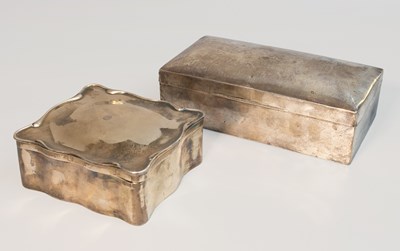 Lot 83 - A George V Silver Cigarette-Box, Maker's Mark...