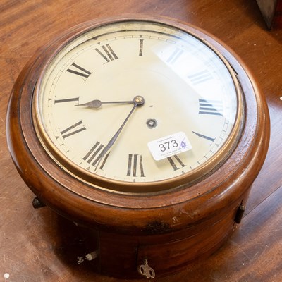 Lot 373 - A Mahogany 8-Inch Dial Wall Timepiece, early...