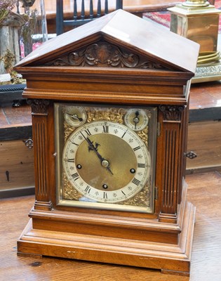 Lot 376 - A Mahogany Chiming Table Clock, circa 1890,...