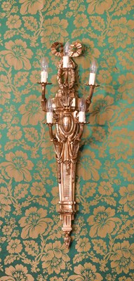 Lot 507 - A Pair of French Louis XVI-Style Gilt Metal...
