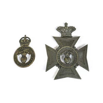 Lot 80 - A Victorian Helmet Plate to the Border Rifle...