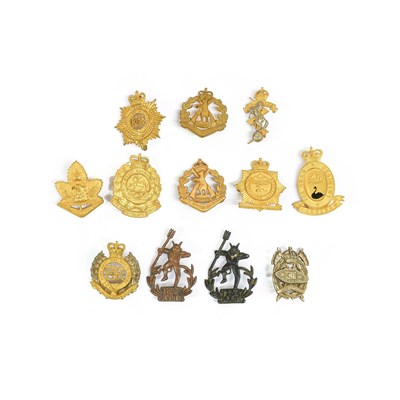 Lot 95 - A Collection of Twelve Australian Cap Badges,...