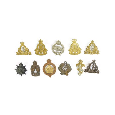 Lot 96 - A Collection of Eleven Canadian Cap Badges,...