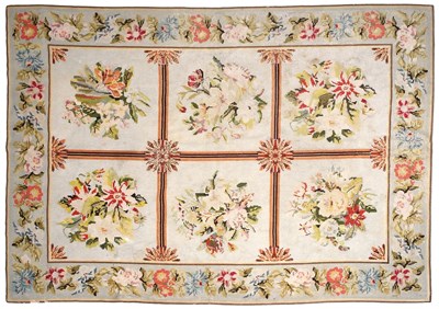 Lot 218 - Needlepoint Rug, Late 19th/Early 20th Century...