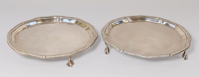 Lot 77 - Two George V Silver Waiters, by Goldsmiths and...