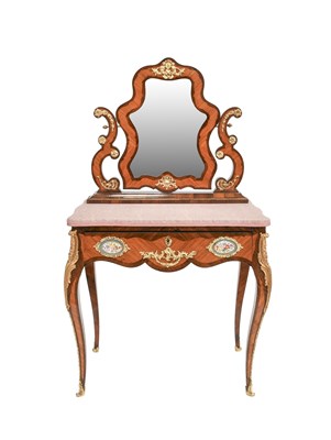 Lot 397 - A French Louis XV-Style Rosewood, Tulipwood...