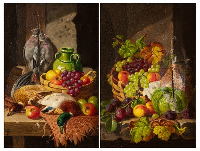 Lot 396 - Charles Thomas Bale (fl. 1866-1892) Still life...