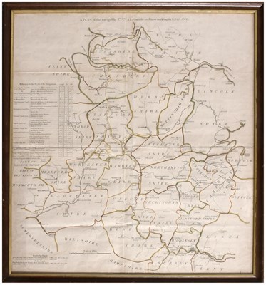 Lot 1157 - Canals. Cary (John). A Plan of the navigable...