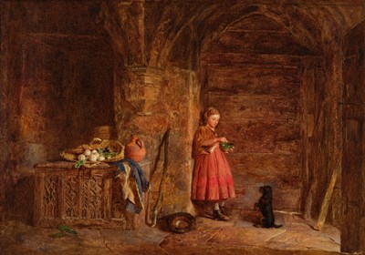 Lot 363 - Alfred Provis (1843-1886) A Watchful Companion...