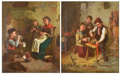 Lot 366 - British School (Late 19th century) Children...