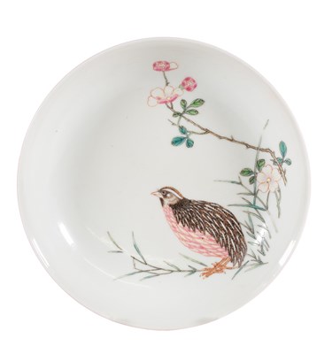 Lot 51 - A Chinese Porcelain Saucer, painted in...