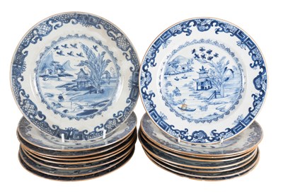 Lot 38 - A Set of Sixteen Chinese Porcelain Plates,...