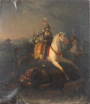 Lot 327 - British School (19th Century) Saint George and...