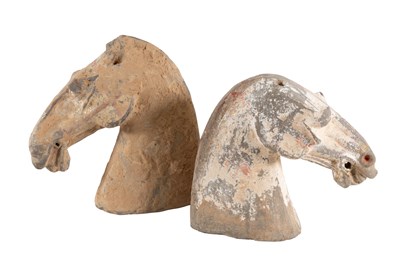 Lot 66 - A Chinese Terracotta Horse's Head, probably...