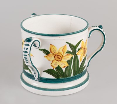 Lot 74 - A Wemyss Pottery Tyg, retailed by Thomas Goode...