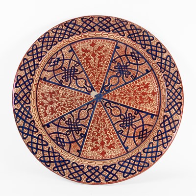 Lot 132 - A Hispano-Moresque Charger, 19th century, with...