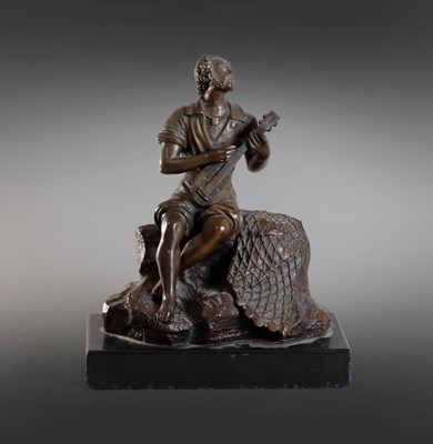 Lot 144 - Continental School (19th century): A Patinated...