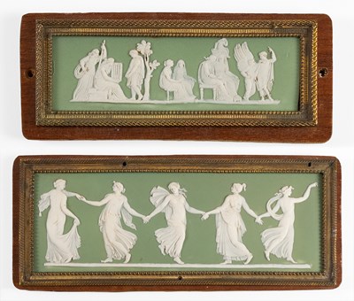 Lot 70 - A Wedgwood Green Jasper Plaque, 19th century,...