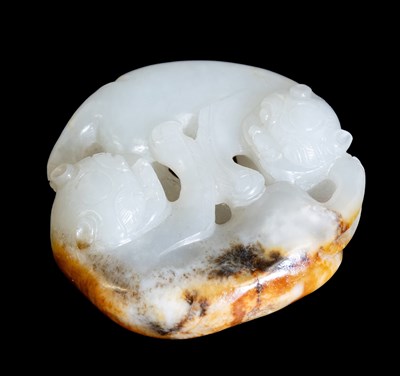 Lot 89 - A Chinese Jade Carving, late Qing Dynasty, the...